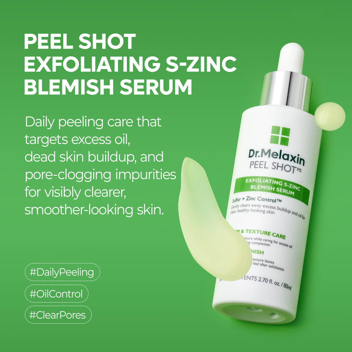 PEEL SHOT Exfoliating S-ZINC Blemish Serum